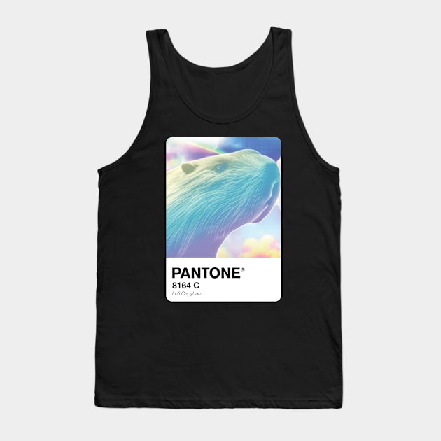 Pantone lofi Capybara swatch Tank Top by theartistmusician